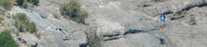 Enxampen al Montsec una instal·lació d'slackline que passava per sobre d'un niu d'àliga cuabarrada