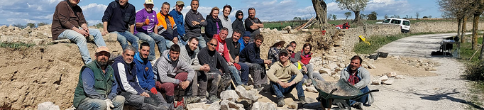 Guissona organitza el primer curs per recuperar els marges de pedra seca