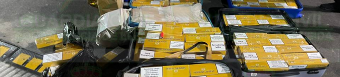 ⏯️ Enxampats amb més de 3.200 paquets de tabac a la duana de la Farga de Moles