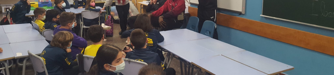 El Força Lleida torna a les escoles per parlar d'esport, bàsquet i valors
