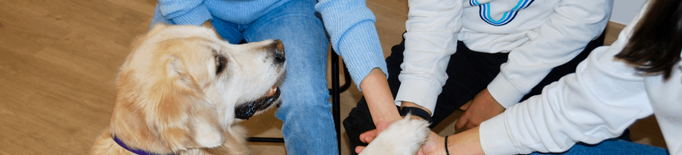 L'Hospital Santa Maria lidera un estudi que avala els beneficis de la teràpia amb gossos per a adolescents