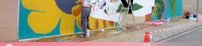 ⏯️ Trobada d'alumnes d'art urbà amb artistes nacionals i internacionals en el 7è Torrefarrera Street Art Festival
