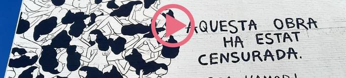 ⏯️ Denuncien la "censura" d'un mural a Torrefarrera