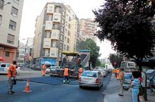Més talls a Príncep de Viana i Onze de Setembre per asfaltatge