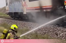 ⏯️ Un incendi en un tren de Lleida-Saragossa obliga a evacuar 36 passatgers