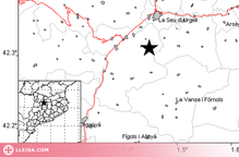 L'Alt Urgell registra un terratrèmol de magnitud 2,6