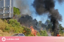 ⏯️ Un incendi forestal a la Jonquera obliga a tallar l'AP-7