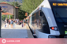 Interrompuda la línia de tren entre Lleida i la Pobla de Segur per un arbre a la via