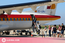 ⏯️ Alguaire estrena els vols d'estiu a Menorca i Eivissa