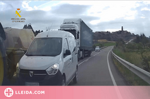 ⏯️ Investiguen un veí de Lleida per fer un avançament perillós a la carretera d'Osca