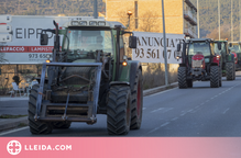 Pagesos protesten en diverses marxes lentes de tractors a diferents punts de la demarcació de Lleida