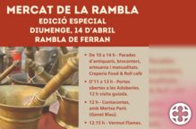 El Mercat de la Rambla es prepara per a una edició especial aquest diumenge