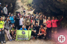 Un grup d'uns seixanta joves ha participat a la ruta senderista als Avencs i Gorgs de la Febró