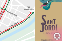 Talls i recomanacions de trànsit per la Diada de Sant Jordi 2024 a Lleida