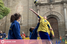 Handbol als carrers de Guissona