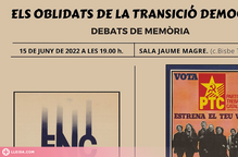 Els ‘Oblidats de la Transició’, protagonistes en els debats de Memòria