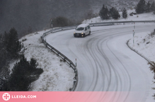 Dotze carreteres afectades per la neu, principalment a l'Alt Pirineu i la Vall d'Aran