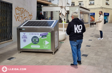 Mollerussa prova les papereres de reciclatge interactives alimentades amb energia solar