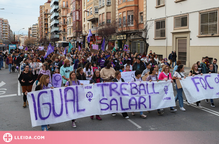 ⏯️ La reivindicació feminista torna als carrers de Lleida pel 8-M