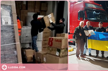 ⏯️ El camió amb material recollit a Guissona arriba a la frontera ucraïnesa
