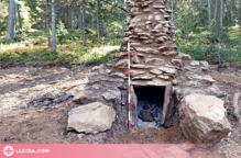 Excaven al bosc de Virós un forn de ferro d'època romana únic al país