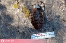⏯️ Un banyista troba una granada de la Guerra Civil al riu Noguera Pallaresa, a Alós d'Isil