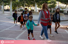 ⏯️ Tàrrega posa en marxa un servei de rutes escolars per acompanyar a peu els infants fins al col·legi