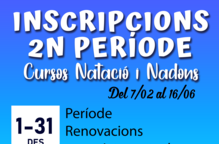 INSCRIPCIONS CURSOS DE NATACIÓ INFANTIL I NADONS