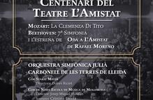 L'Orquestra Julià Carbonell i l'estrena de l'Oda tanquen el Centenari del Teatre L'Amistat de Mollerussa