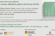 La Coordinadora d'ONGD de Lleida i Pagès Editors consciencien sobre l'emergència climàtica a les aules