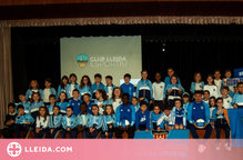 Fer Cortijo i Quadri visiten Lestonnac en el marc del projecte escoles blaves del Lleida Esportiu