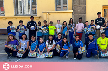 El Lleida Esportiu visita l’escola Camps Elisis