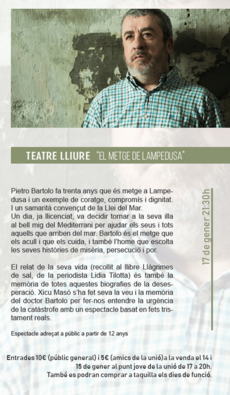 El metge de Lampedusa - Teatre Lliure