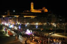 Una vista de la cavalcada de l'any passat a Lleida / Segre