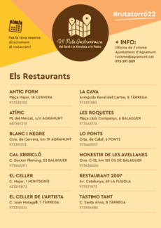 Ruta Gastronòmica del Torró i la Xocolata a la Pedra