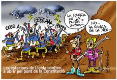 Les estacions de Lleida confien a obrir pel pont de la Constitució