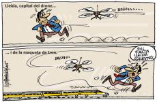 Lleida, capital del drone i del tren en miniatura