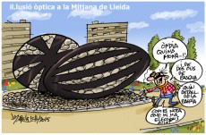 Il·lusió òptica a la mitjana de Lleida