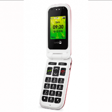 Mòbil amb tapa i tecles grans color vermell 410 gms