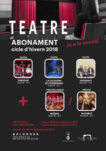 Cartell Abonament Cicle Hivern 2018