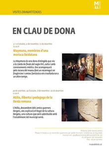 Museu de Lleida visites dramatitzades 'En clau de dona'
