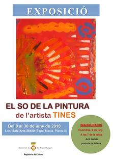 Cartell de l'exposició 'El so de la pintura' de l'artista Tines