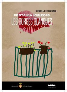 Cartell de les FM de les Borges Blanques 2018.