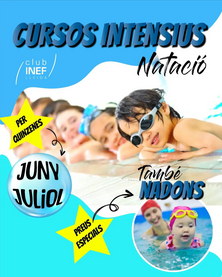 Cursos Intensius de natació Club Inef Lleida