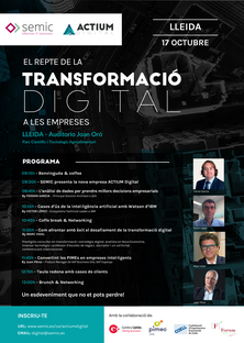 Programa jornada "El repte de la transformació digital a les empreses"