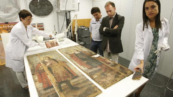 Guissona recupera nou obres restaurades pel Museu de Lleida