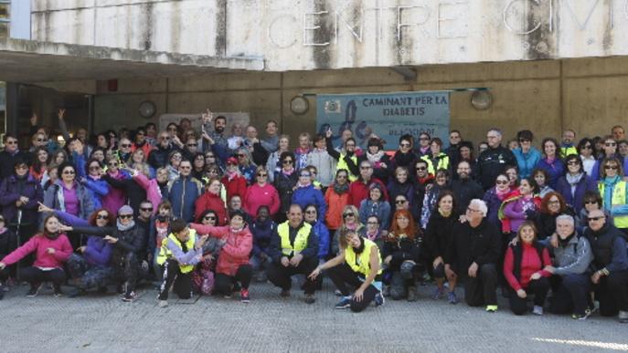 Més de 150 persones caminen contra la diabetis a Lleida