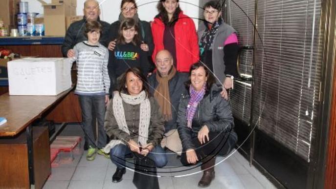 El Tió Solidari de l'Albert Vives recull 400 quilos d'aliments