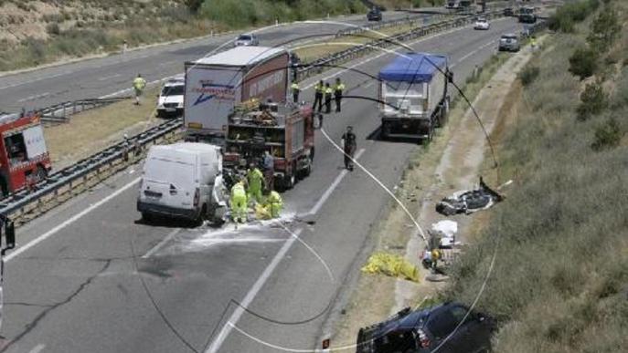 Les víctimes mortals en carretera augmenten un 30% a Lleida el 2015