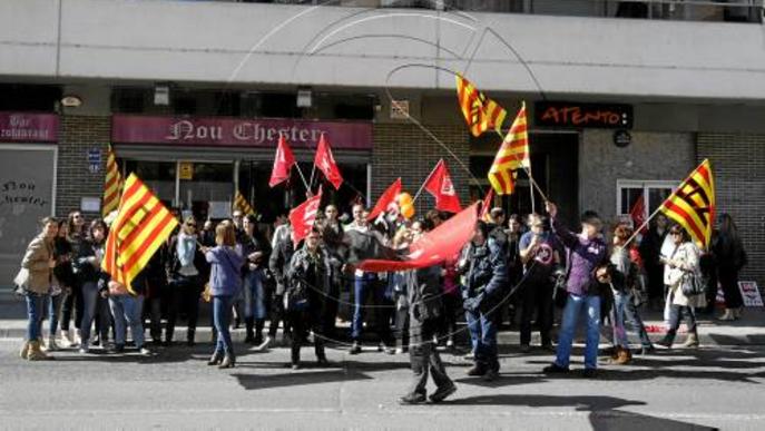 Els treballadors denuncien precarietat a Atento Lleida